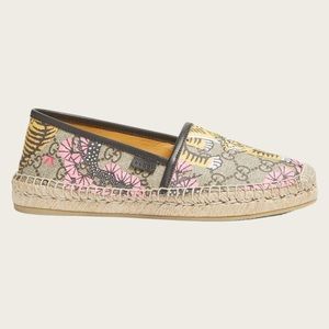 Gucci Pilar Espadrille Tiger Print Flat